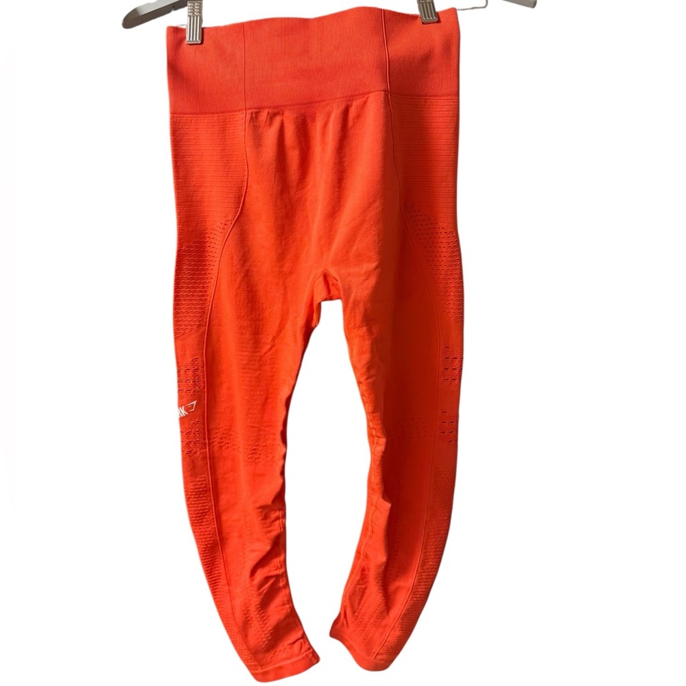 Gymshark Orange Leggings Athletic Performance - Picture 2 of 5